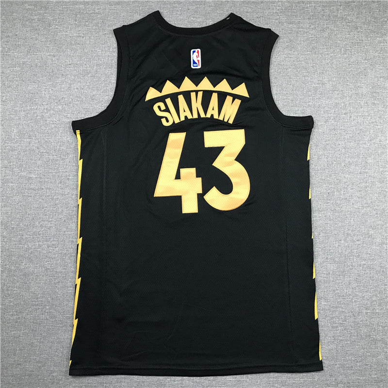 Men's Toronto Raptors Pascal Siakam Black 2020/21 Fast Break Player Jerseys
