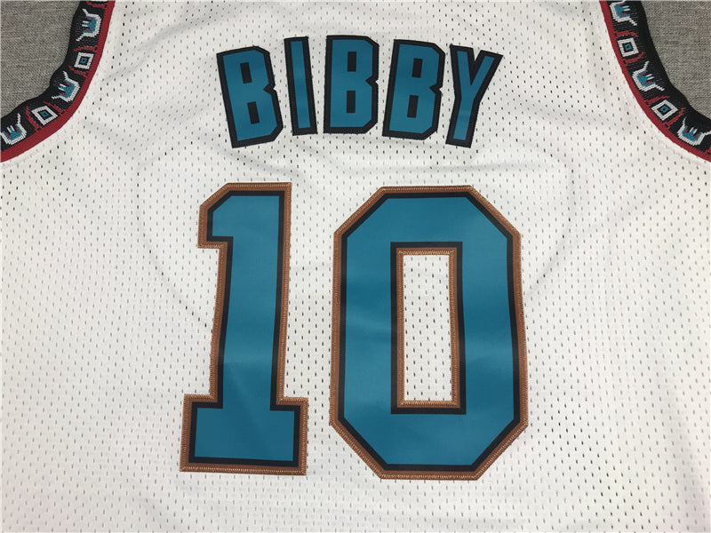 Men's Memphis Grizzlies Mike Bibby #10 White Classics Swingman Jerseys