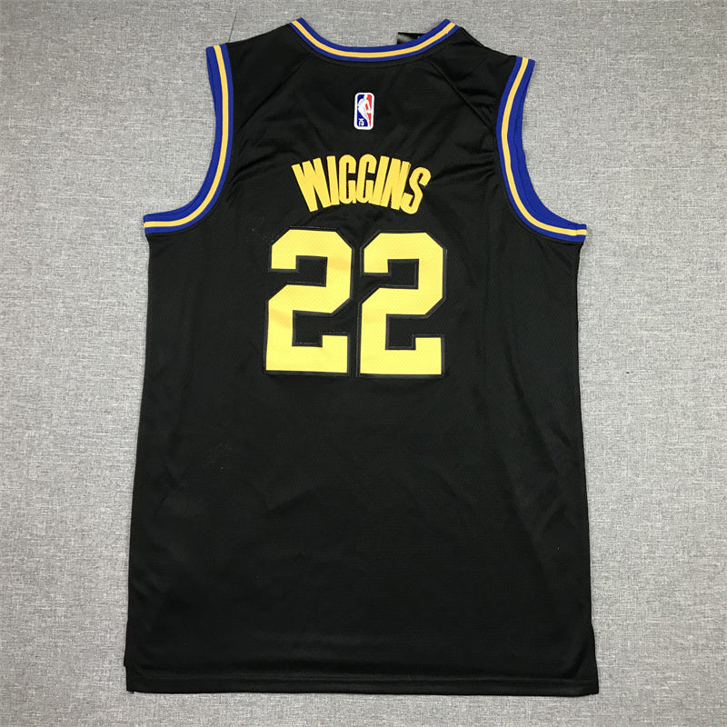 Men's Golden State Warriors Andrew Wiggins #22 City Edition Black Classic Jerseys
