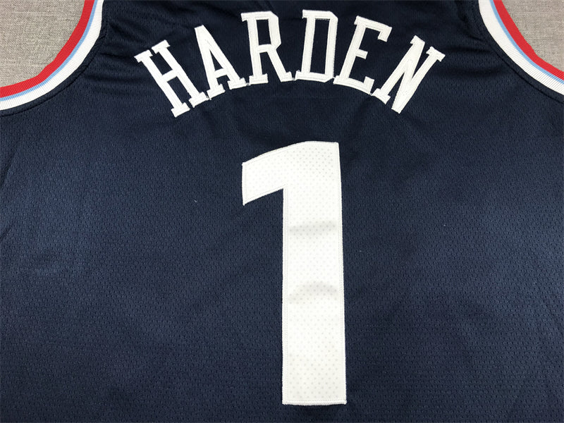 Men's LA Clippers James Harden #1 Navy Swingman Player Jerseys