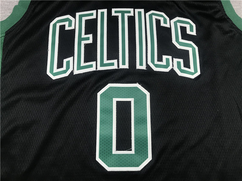Men's Boston Celtics Jayson Tatum #0 Black 2022/23 Statement Edition Swingman Jerseys