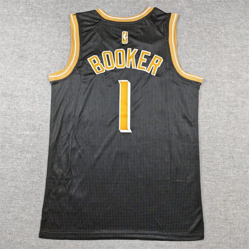 Men's Phoenix Suns Devin Booker #1 Black Select Series Swingman Jerseys