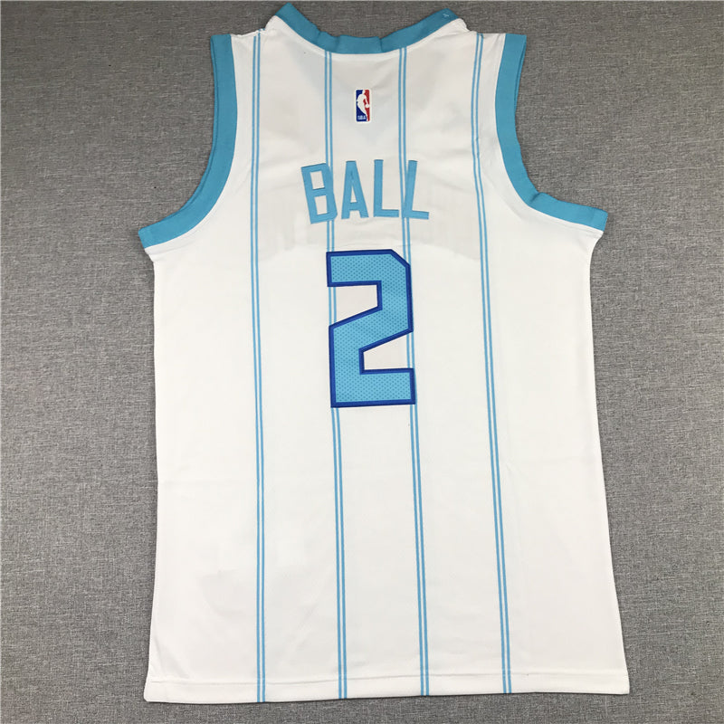Men's Charlotte Hornets #2 LaMelo Ball White 2020-21 swingman Jerseys