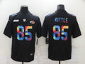 Men's San Francisco 49ers George Kittle #85 Black Authentic Game Jerseys