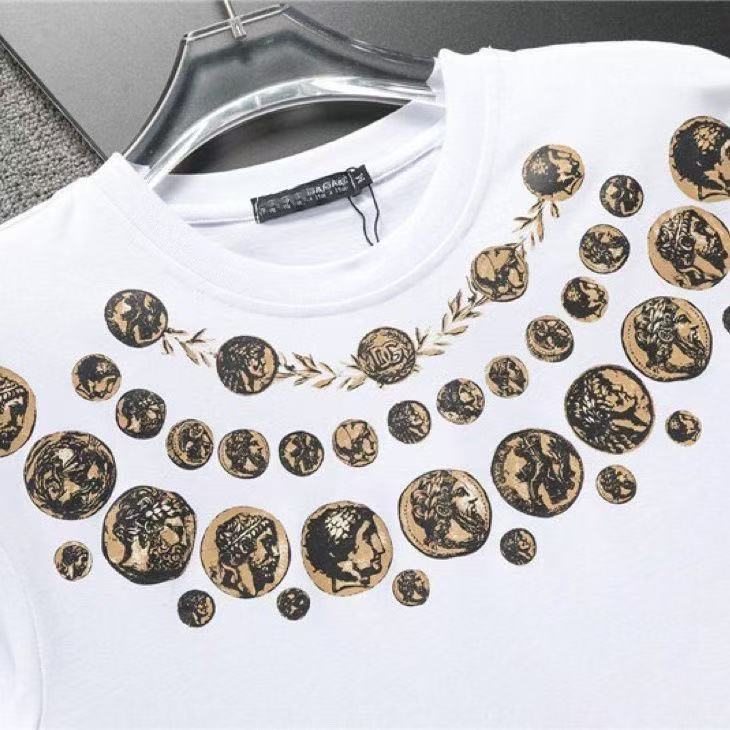 DOLCE&GABBANA DG Logo Print Pure Cotton T-Shirt – Black & White | S–XXL