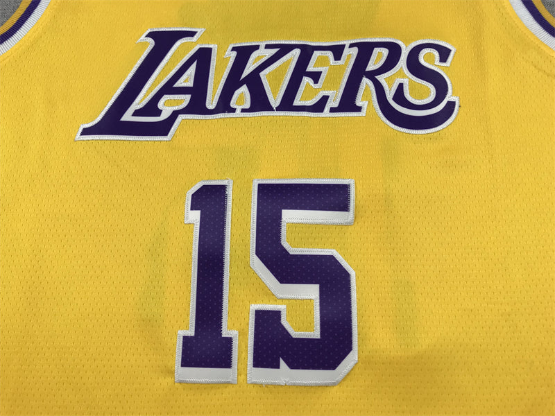 Men's Los Angeles Lakers Austin Reaves #15 Gold 2022/23 Swingman Jerseys - Icon Edition