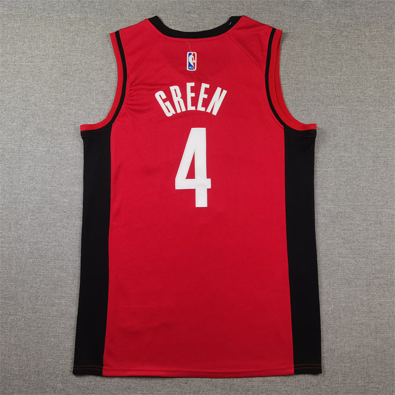 Men's Houston Rockets Jalen Green #4 Red Swingman Jerseys - Icon Edition
