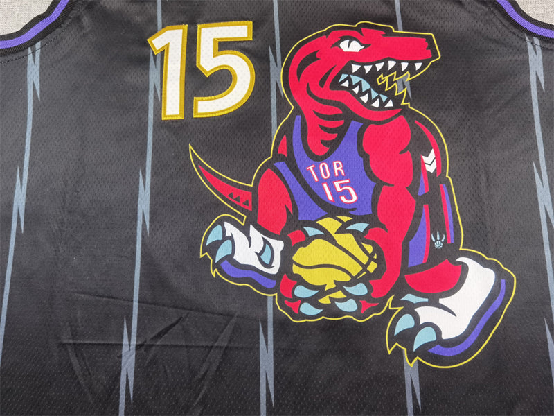 Men's Toronto Raptors Vince Carter #15 Black 2024/25 Swingman Player Jerseys - City Edition