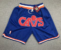 Men's Cleveland Cavaliers Blue 1988-89 Hardwood Classics Basketball Shorts1