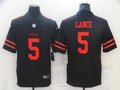 Men's San Francisco 49ers Trey Lance #5 Black Game Jerseys
