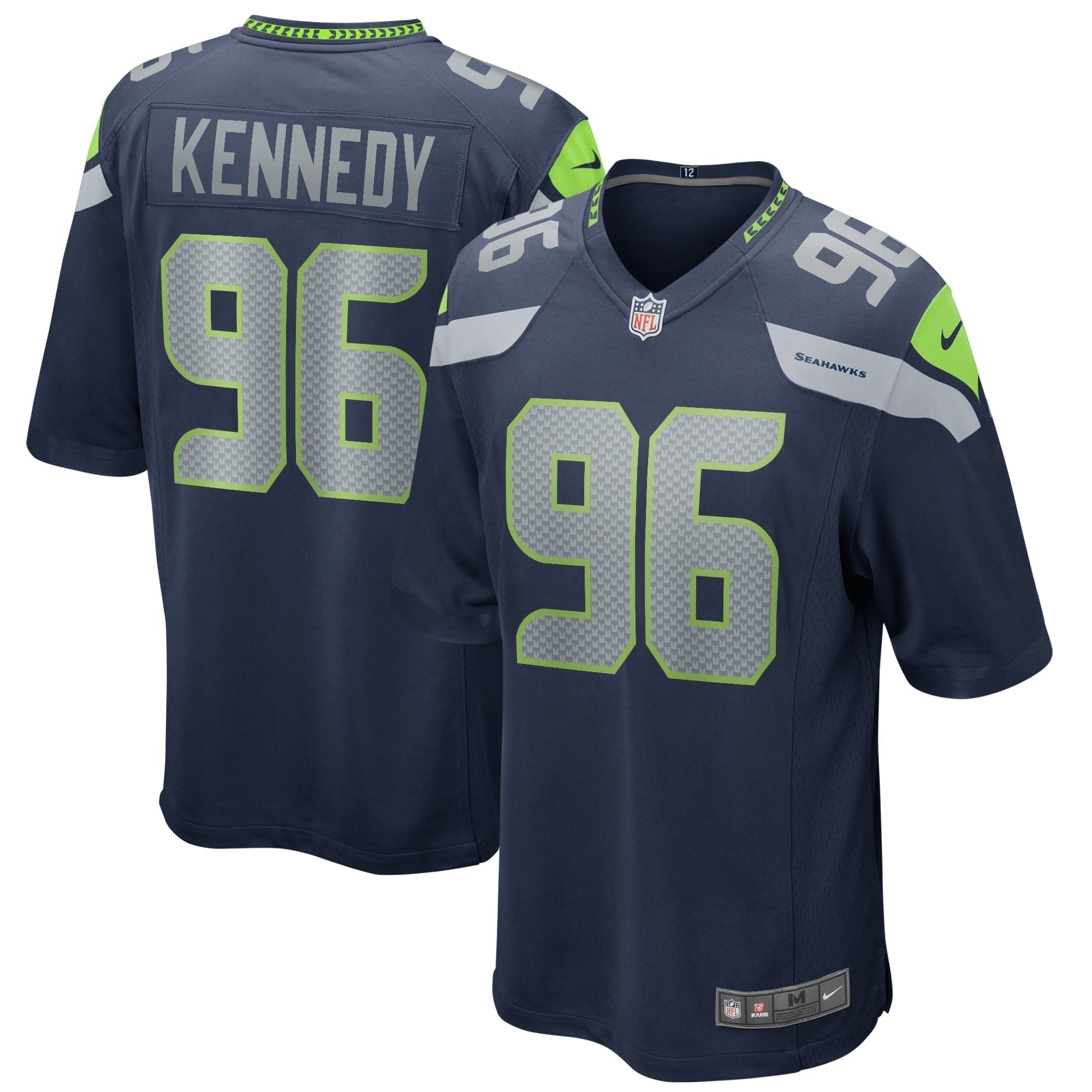 Cortez Kennedy Seattle Seahawks Nike Game Retired   Jersey - College Navy