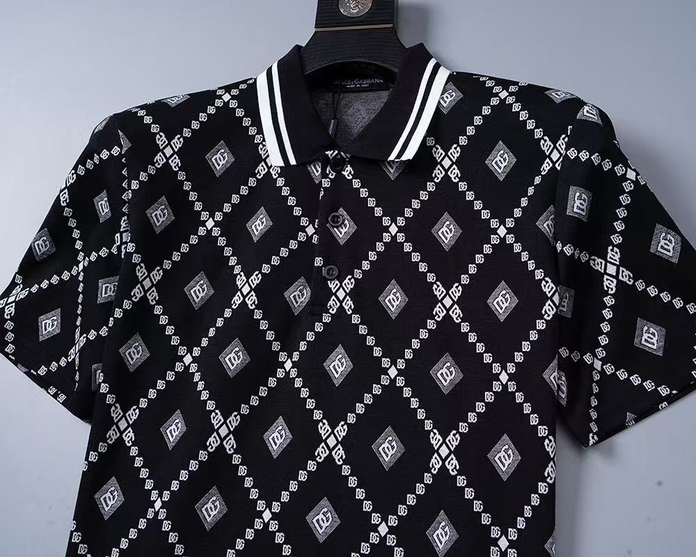 Dolce & Gabbana DG Black & White Bandana Print Short-Sleeve Shirt