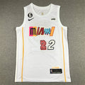 Men's Miami Heat Jimmy Butler Nike White 2022/23 Swingman Jerseys - City Edition