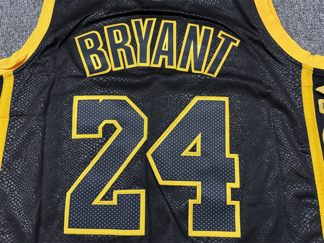 Men's Los Angeles Lakers Kobe Bryant #8-24 Black Swingman Jerseys