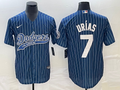 Men's Los Angeles Dodgers Julio Urias #7 Blue Player Jerseys Joint Edition