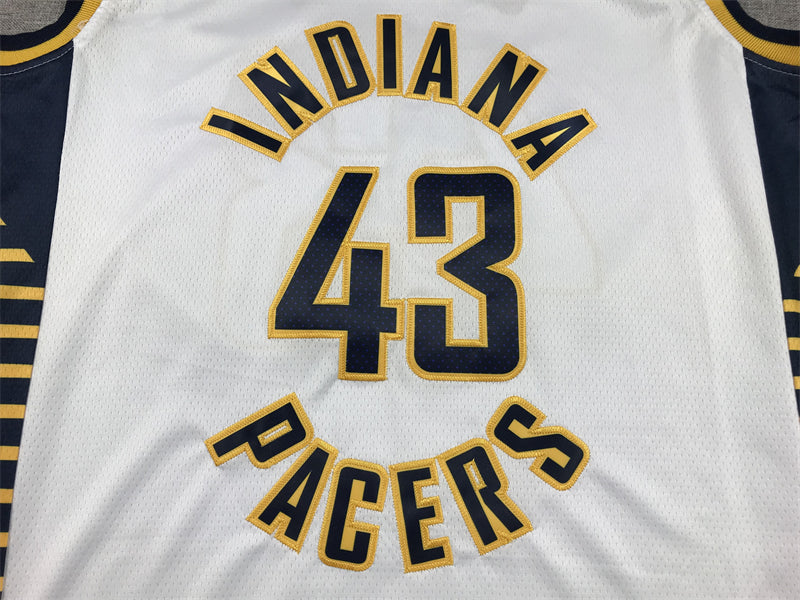 Men's Indiana Pacers Pascal Siakam #43 White Swingman Jerseys - Association Edition