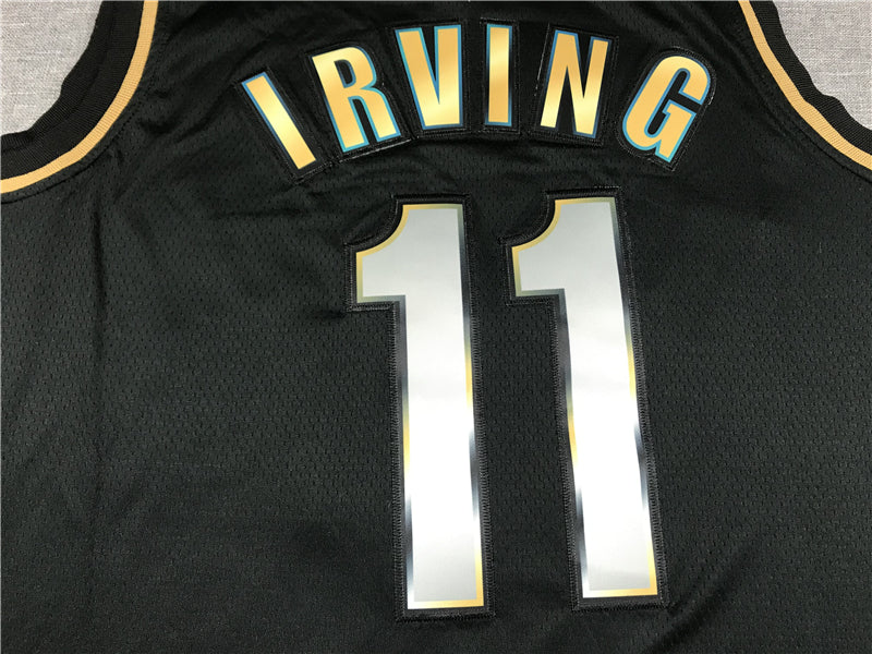 Men's Brooklyn Nets Kyrie Irving Black 2020/21 Swingman Player Jerseys