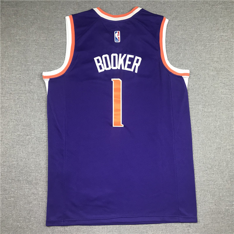 Men's Phoenix Suns Devin Booker #1 Purple Replica Jerseys