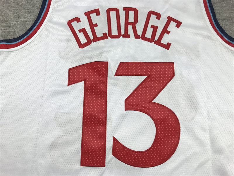 Men's LA Clippers Paul George #13 White Swingman Jerseys