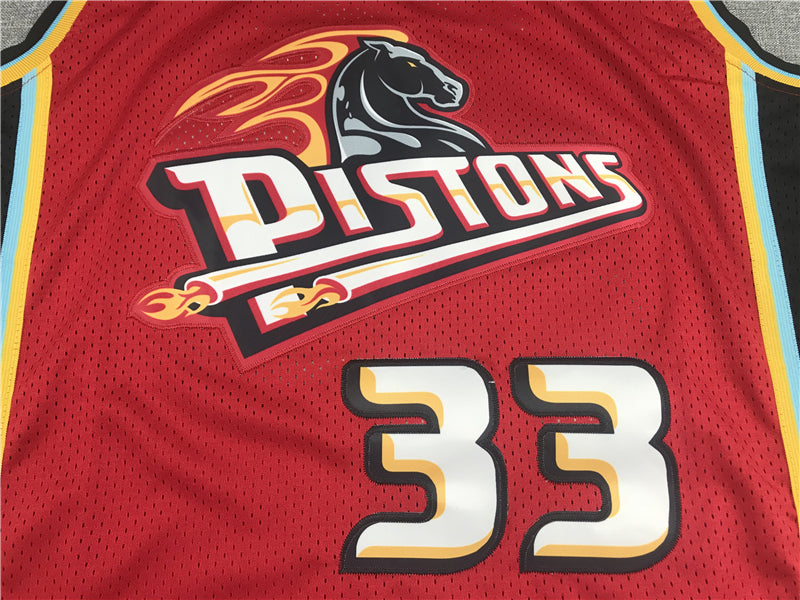 Men's Detroit Pistons Grant Hill 1998-99 Red Hardwood Classics Swingman Jerseys