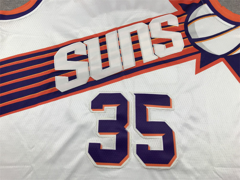 Men's Phoenix Suns Kevin Durant #35 White 2023/24 Fast Break Replica Jerseys - Association Edition