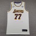Men's Los Angeles Lakers Luka Doncic #77 White Swingman Jerseys - Association Edition