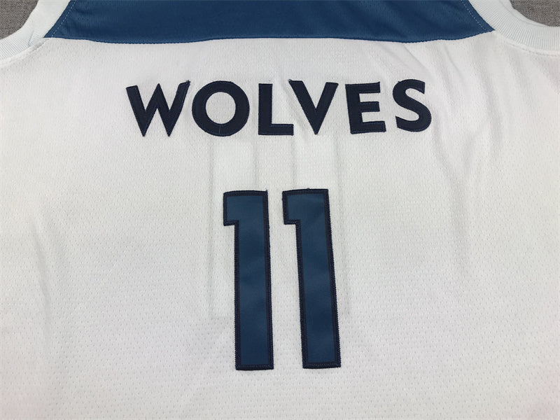 Men's Minnesota Timberwolves Naz Reid #11 White Swingman Jerseys - Association Edition