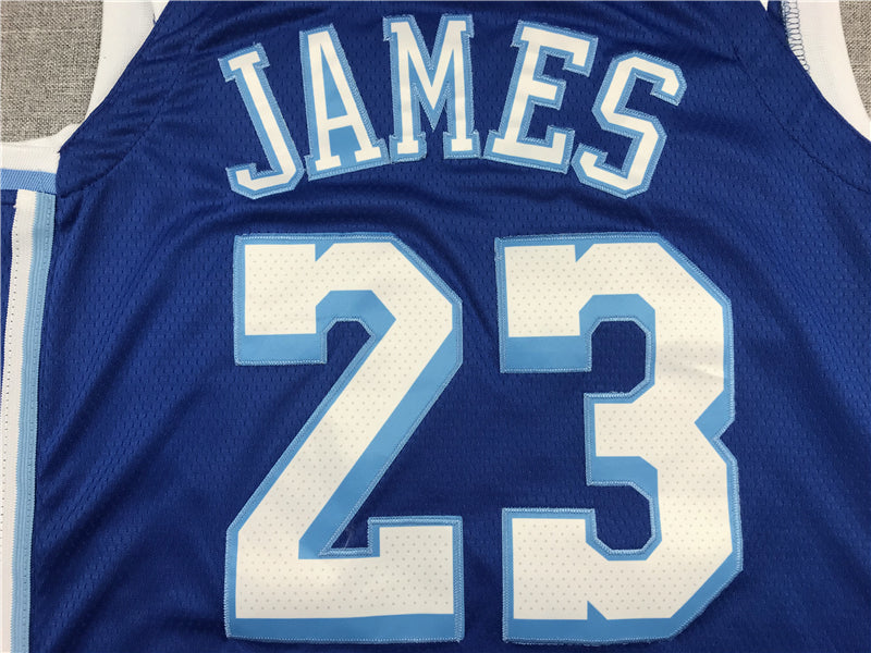 Men's Los Angeles Lakers LeBron James #23 Blue Swingman Jerseys