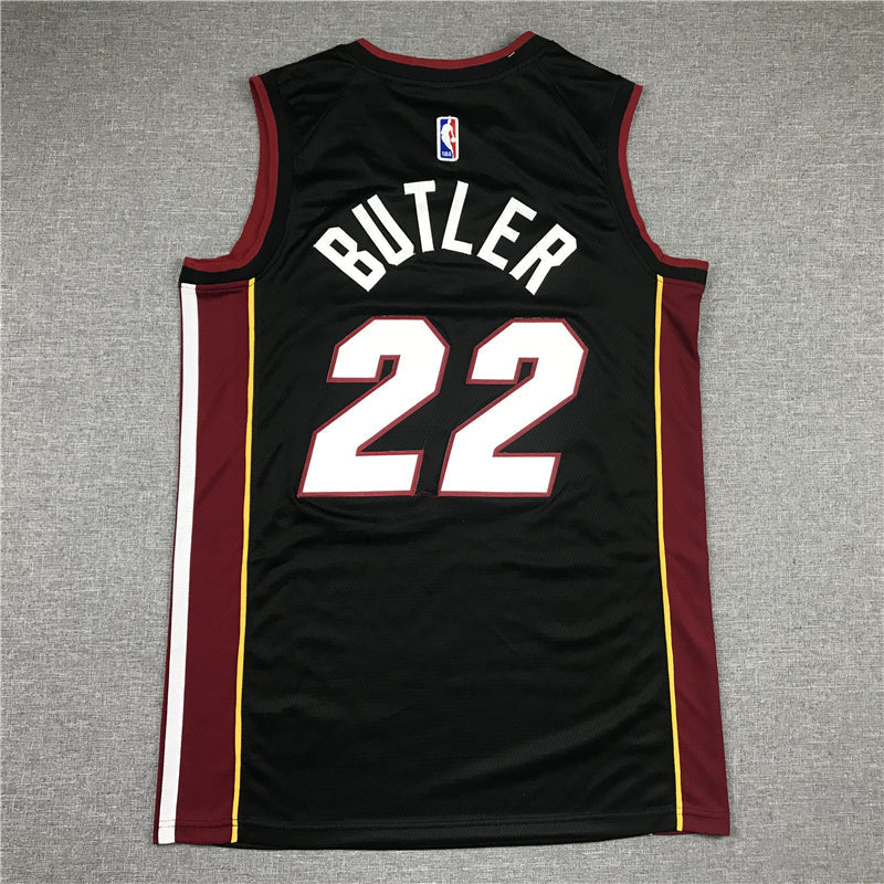 Men's Miami Heat Jimmy Butler #22 Black 2022/23 Swingman Jerseys - Icon Edition