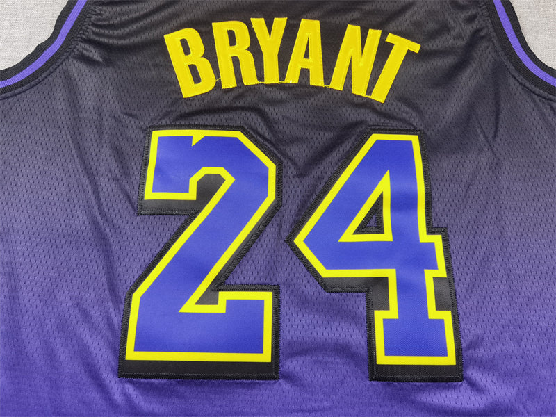 Men's Los Angeles Lakers Kobe Bryant #24 Purple 2024/25 Swingman Jerseys - City Edition