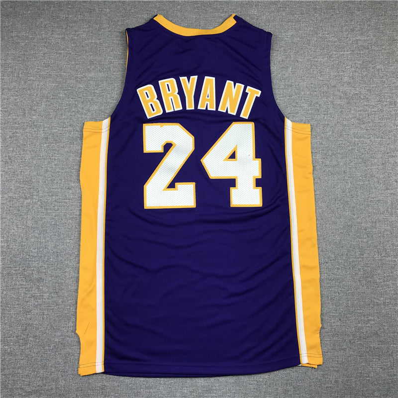 Men's Los Angeles Lakers Kobe Bryant Purple Hardwood Classics Authentic Jerseys