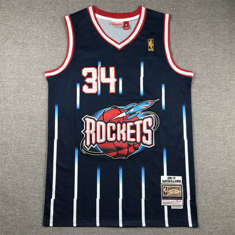 Men's Houston Rockets Hakeem Olajuwon 1996-97 Hardwood Classics Swingman Jerseys