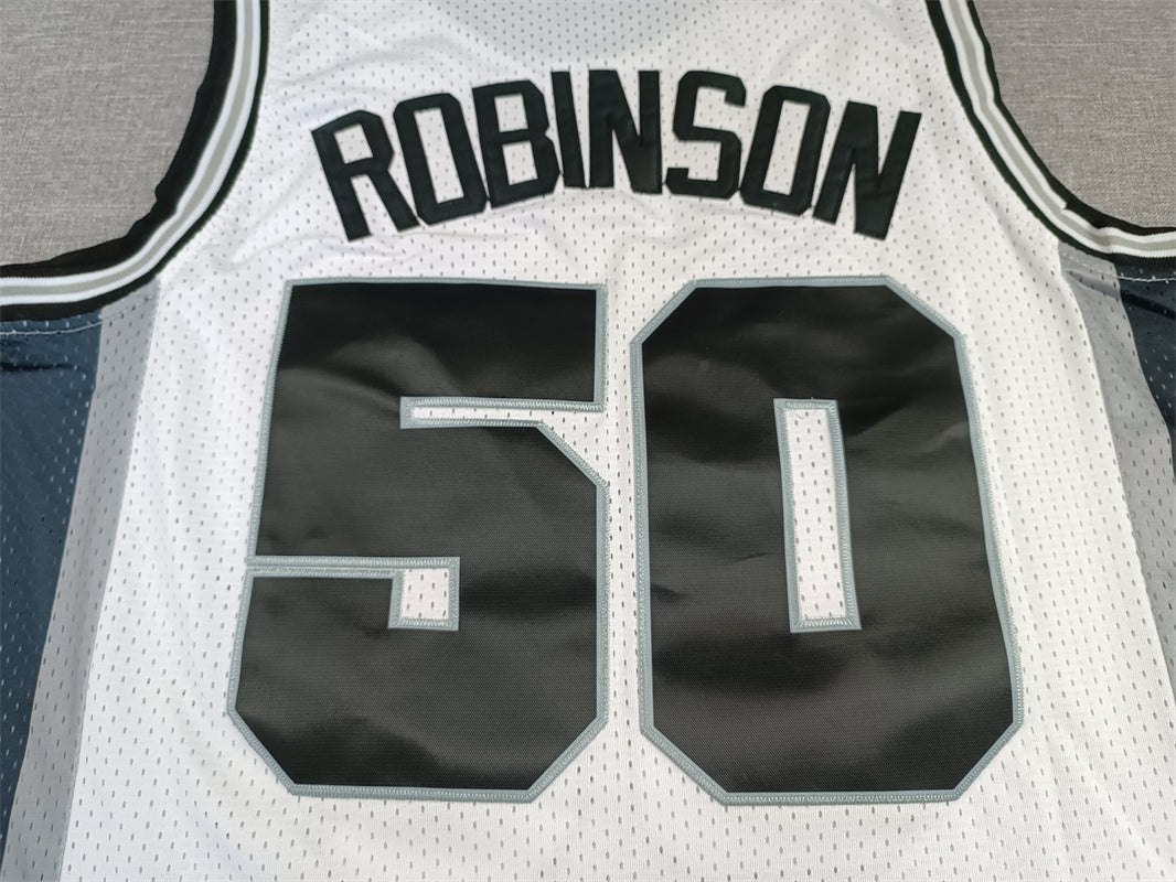 Men's San Antonio Spurs David Robinson White 1998-99 Classics Swingman Jerseys