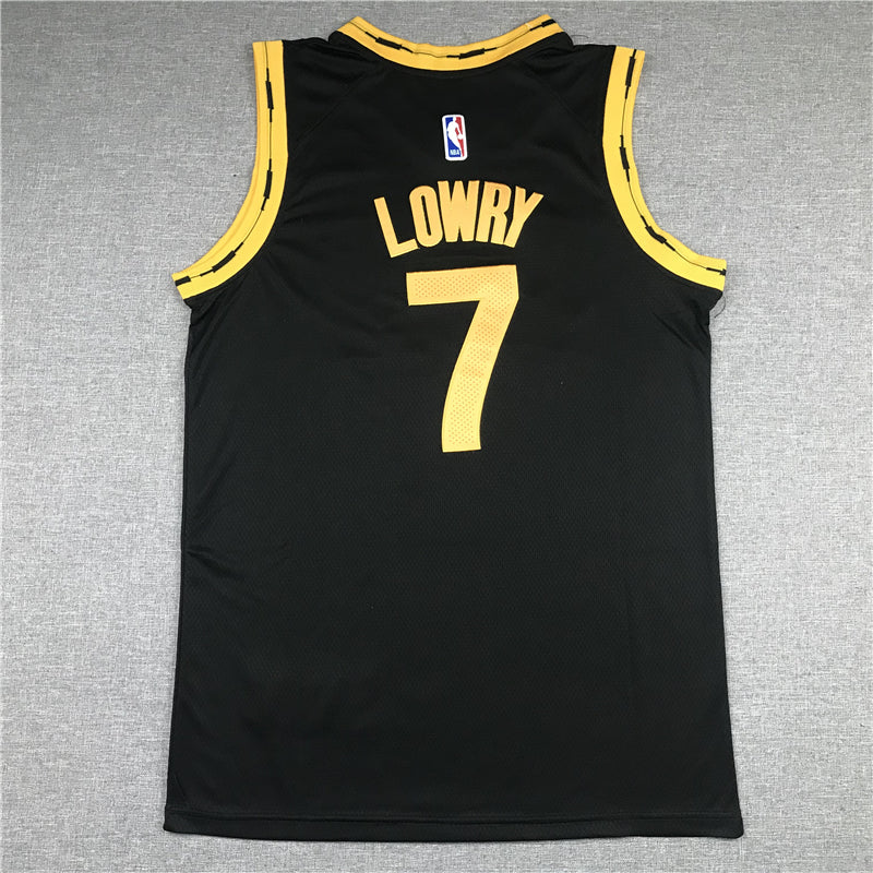 Men's Toronto Raptors Kyle Lowry #7 Black Replica Player Jerseys