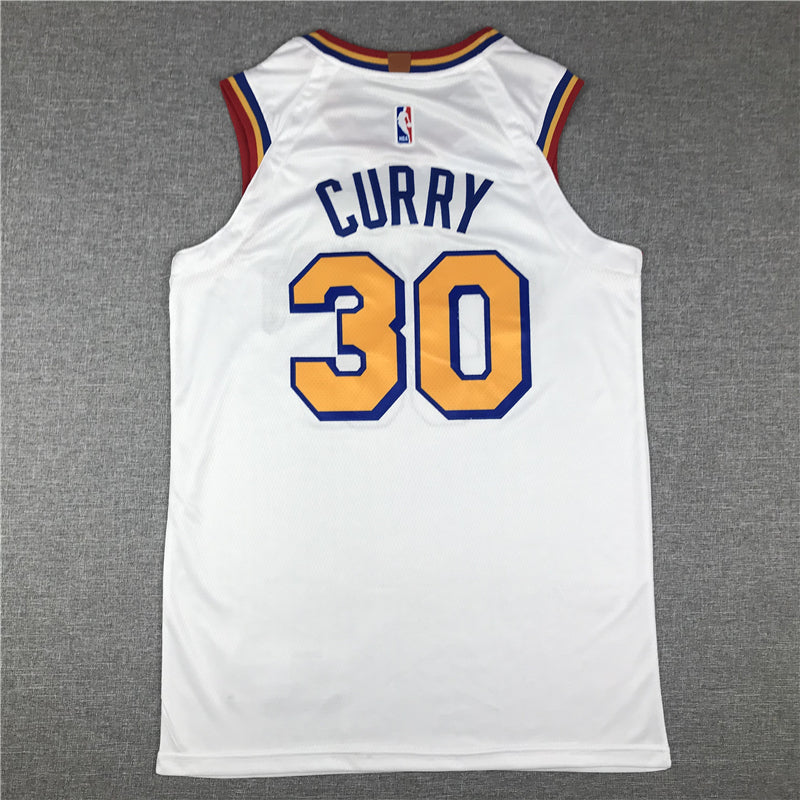 Men's Golden State Warriors Stephen Curry #30 White Classic Player Jerseys