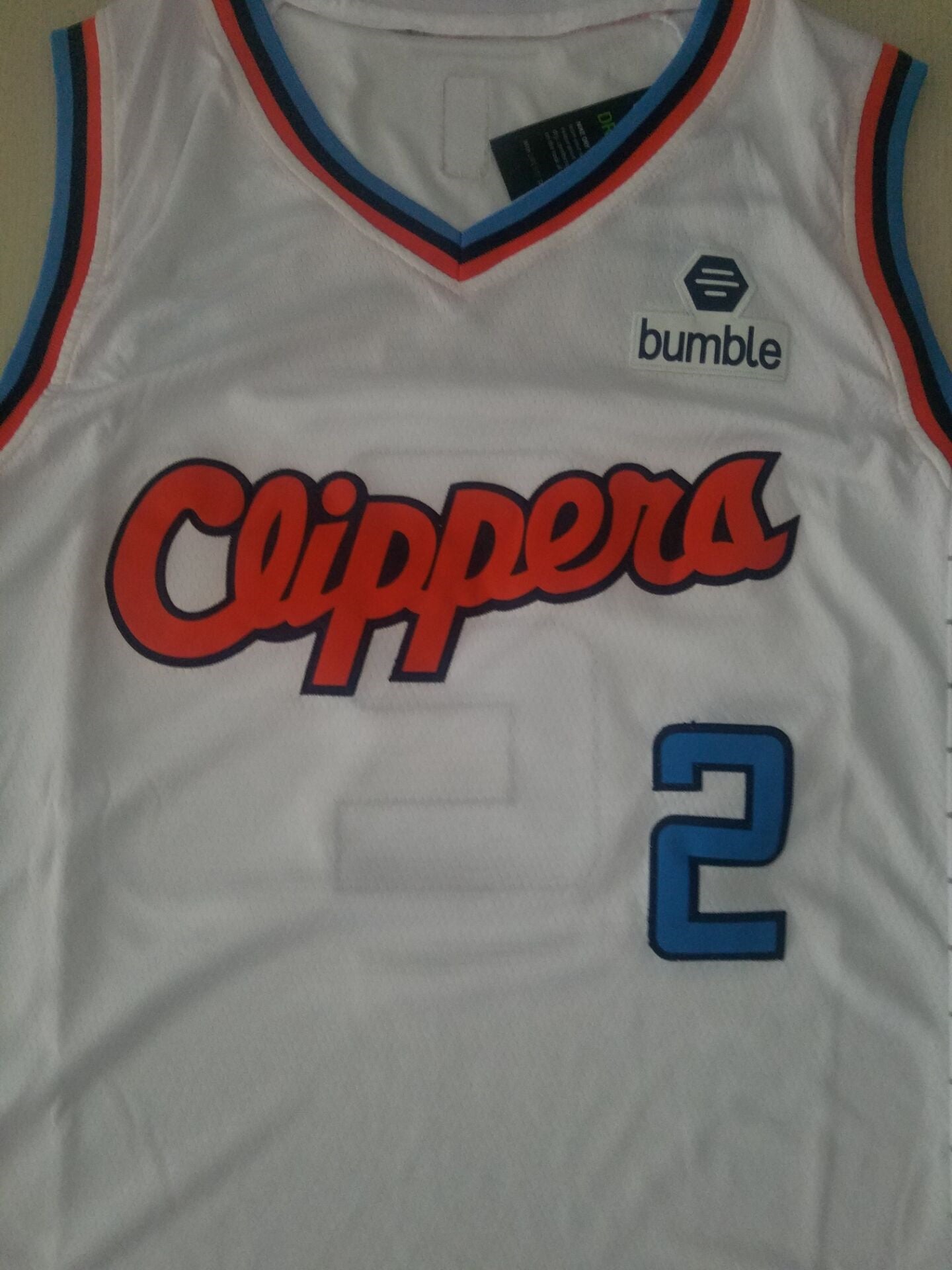 Men's LA Clippers Kawhi Leonard #2 White Player Jerseys