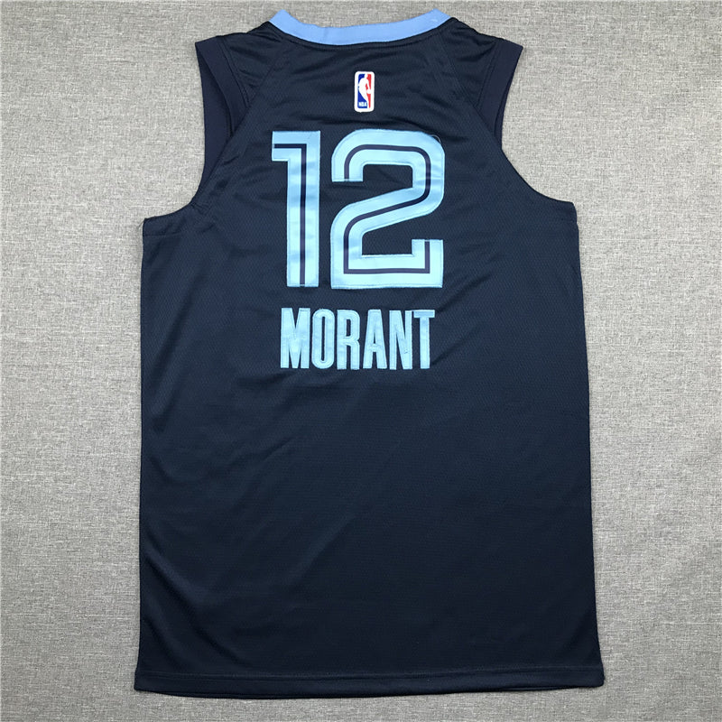 Men's Memphis Grizzlies Ja Morant #12 Navy Replica Fast Break Jerseys