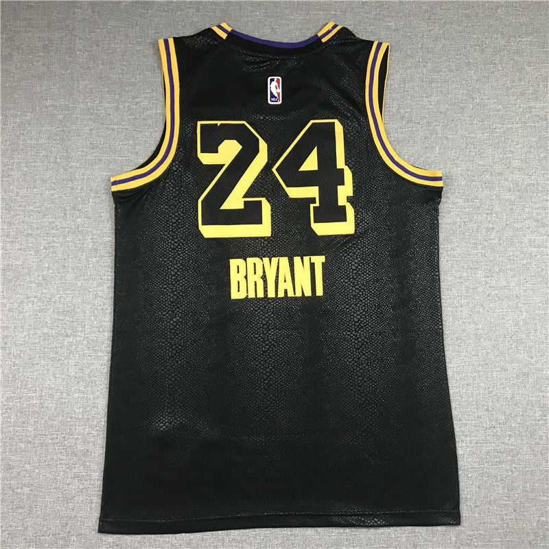 Men's Black mamba Los Angeles Lakers Kobe Bryant #24 Jerseys peach heart