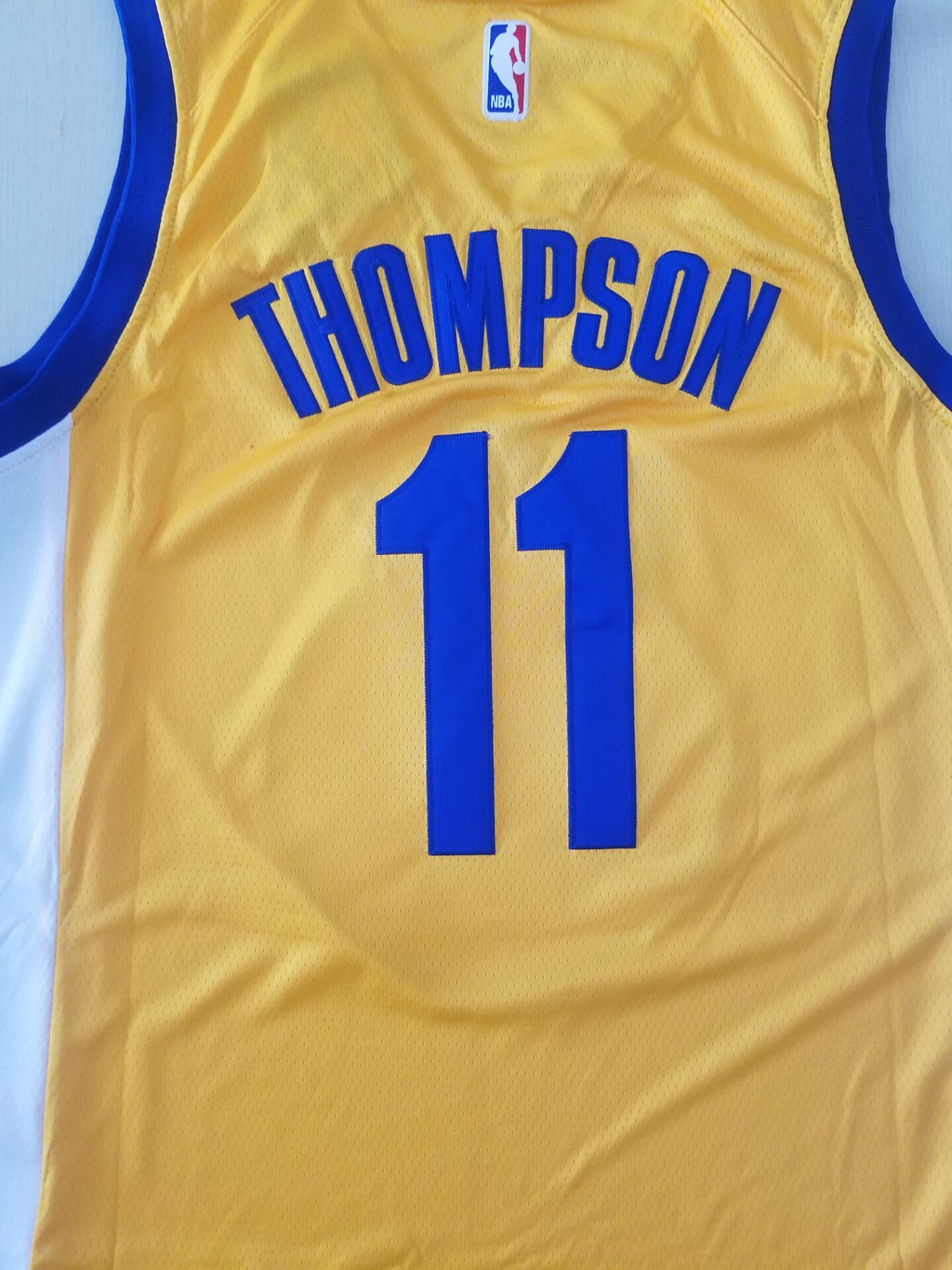 Men's Golden State Warriors Klay Thompson #11 Yellow Fashion Swingman Jerseys
