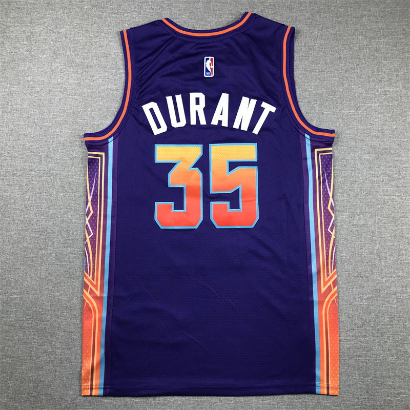 Men's Phoenix Suns Kevin Durant #35 Purple 2023/24 Swingman Jerseys - City Edition