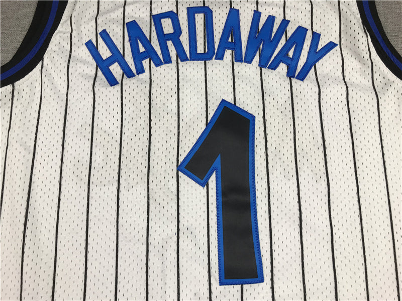 Men's Orlando Magic Penny Hardaway #1 White Hardwood Classics Swingman Jerseys