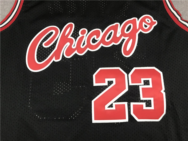 Men's Chicago Bulls Michael Jordan #23 Black 1997-98 Authentic Player Jerseys