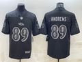 Men's Baltimore Ravens Mark Andrews #89 Black RFLCTV Limited Jerseys