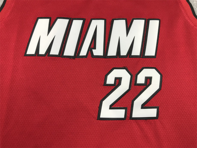 Men's Miami Heat Jimmy Butler #22 NBA Red Swingman Jerseys