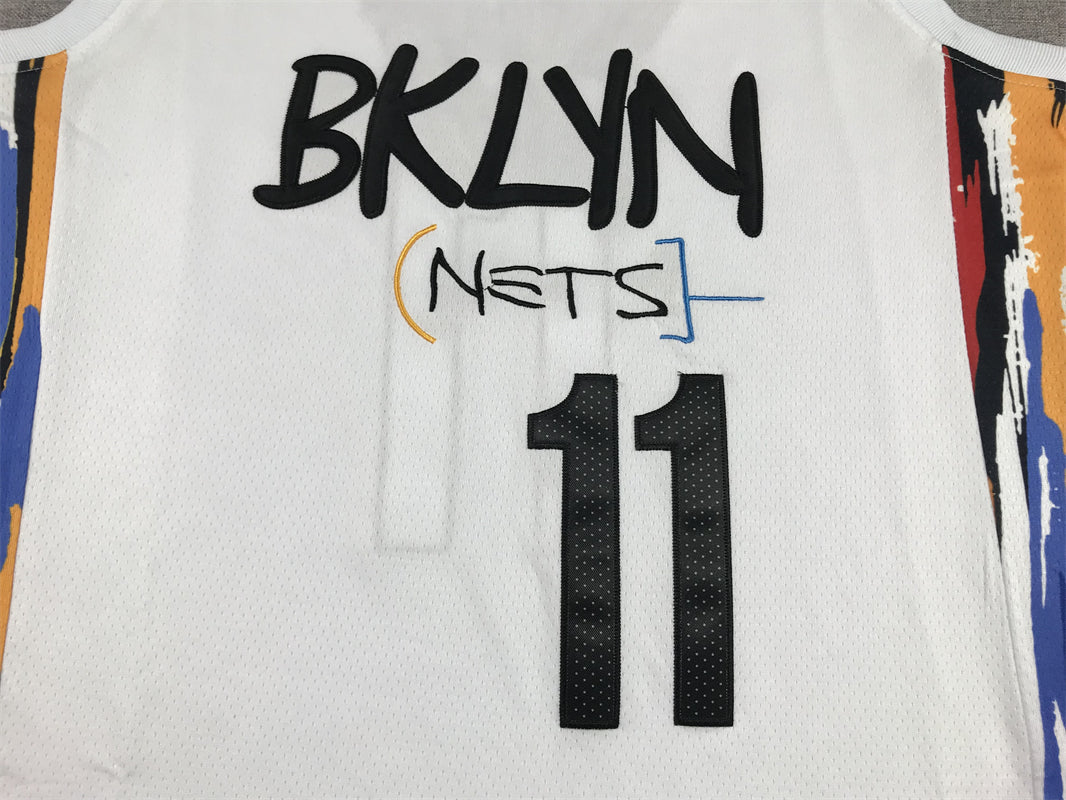 Men's Brooklyn Nets Kyrie Irving #11 White 2022/23 Swingman Jerseys - City Edition