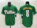 Men's Philadelphia Phillies Nick Castellanos #8 Green Replica Player Jerseys