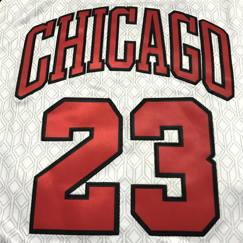 Men's Chicago Bulls Michael Jordan #23 White 2022/23 Swingman Jerseys - City Edition