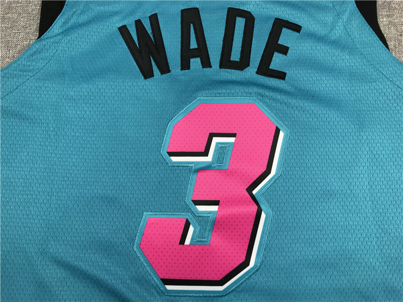 Men's Miami Heat Dwyane Wade #3 Blue Swingman Player Jerseys
