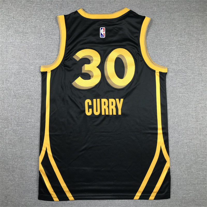 Men's Golden State Warriors Stephen Curry #30 Black 2023/24 Swingman Jerseys - City Edition