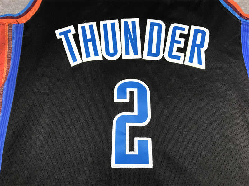 Men's Oklahoma City Thunder Shai Gilgeous-Alexander #2 Anthracite 2022/23 Fastbreak Jerseys - City Edition